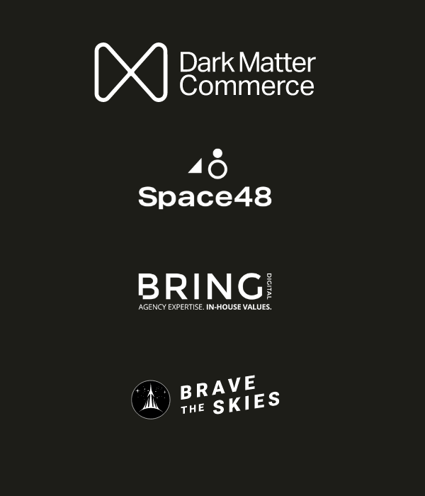 Dark Matter Commerce Agency Logos White