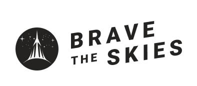 Brave the Skies Logo Black